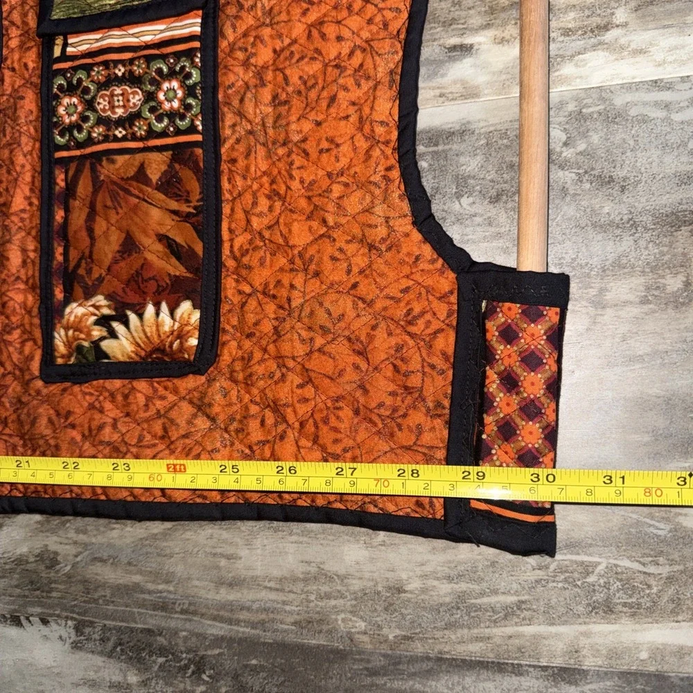Handmade Quilted Casserole Dish Carrier Handles  Utensil Pocket Floral Orange